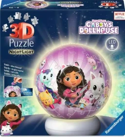 Ravensburger 3D Puzzle-Ball Nachtlicht Gabby's Dollhouse