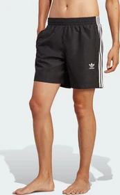 adidas Originals Adicolor 3-Streifen Badeshorts schwarz/weiß (Herren)