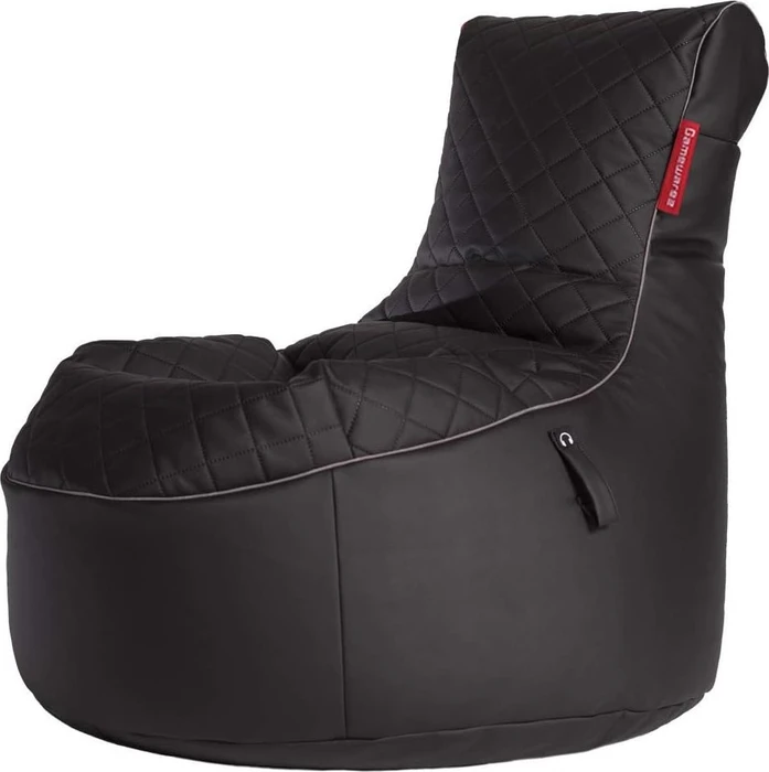 Gamewarez Gaming Sitzsack Classic Cosmic Hurricane, schwarz/grau