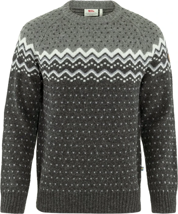 Fjällräven Övik Strickpullover dark grey/grey (Herren)
