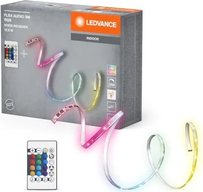 Osram Ledvance Indoor Flex Audio Voice Receiver RGB + RC LED-Streifen 12.5W 3m
