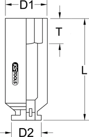 KS Tools Außenzwölfkant Steckschlüssel 1/2", 12x78mm