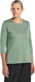 Jack Wolfskin Crosstrail Funktionsshirt 3/4 eucalyptus (Damen)