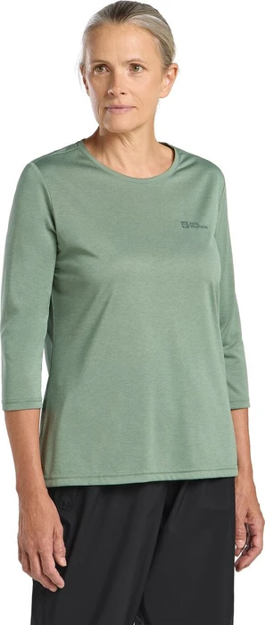 Jack Wolfskin Crosstrail Funktionsshirt 3/4 eucalyptus (Damen)
