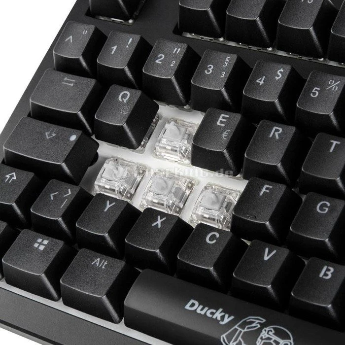 Ducky Shine 6 schwarz, LEDs RGB, MX RGB NATURE WHITE, USB, DE