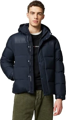 Tommy Hilfiger Puffer Down Hood Jacke desert sky (Herren)