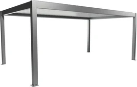 Biohort Pergola 6x3.5 quarzgrau-metallic/weiß