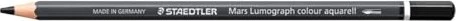 Staedtler Mars Lumograph colour aquarell 104 Aquarellstift schwarz, Kartonetui, 6er-Pack