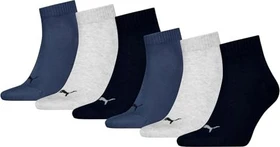 Puma Quarter Socken navy/grey/nightshadow blue, 3 Paare (Herren)