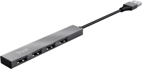 Trust Halyx USB-Hub, 4x USB-A 2.0, USB-A 2.0 [Stecker] (23786)
