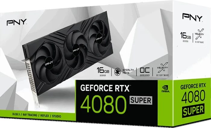 PNY GeForce RTX 4080 SUPER Verto Overclocked Triple Fan, 16GB GDDR6X, HDMI, 3x DP