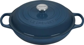 Le Creuset Gourmet-Profitopf Bräter aus Gusseisen rund 30cm 3.5l deep teal