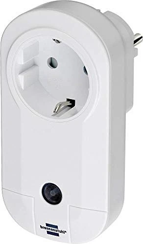 Brennenstuhl BrematicPRO Funk-Schaltadapter innen FA EM 868 01 W3600 3726, Funksteckdose mit Strommessfunktion