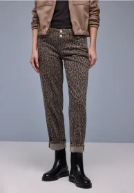 Street One Amalia Jeans leo print washed (Damen)