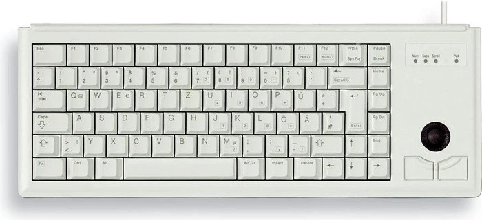 Cherry Compact-Keyboard hellgrau, Cherry ML, PS/2, EU