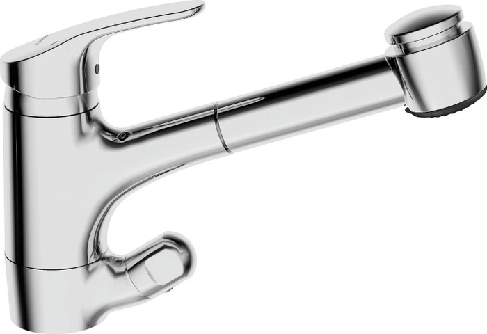 Hansa Küchenarmatur Hansamix 01392183 235 mm, ausziehbare Brause, mit Absperrventil Image