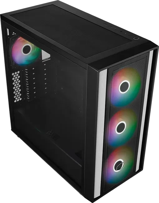Cooler Master MasterBox 600 Lite, schwarz, Glasfenster