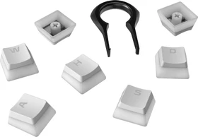 HP HyperX Pudding Keycaps, Kunststoff (PBT) Double-Shot, weiß, 104 Tasten, ANSI-US