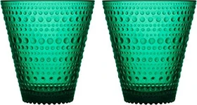 Iittala Kastehelmi Trinkglas 300ml emeraldgrün, 2 Stück