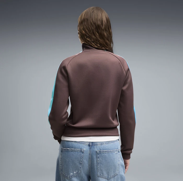 Puma T7 Always On Trainingsjacke rich cocoa/luminousflat blue (Damen)