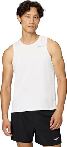 Nike Miler Dri-FIT Laufshirt ärmellos weiß (Herren)