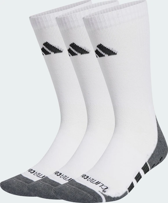 adidas Performance Grip Climacool Cushioned Crew Socken white/dark grey heather/black