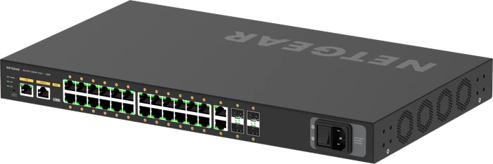 Netgear AV Line M4250 Rackmount Gigabit Managed Switch, 26x RJ-45, 4x SFP, 300W PoE+