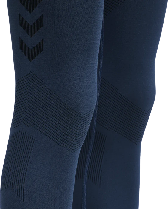 hummel Seamless Training Tight Hose lang dark denim (Damen)