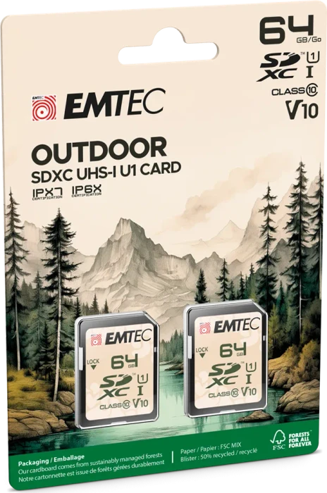 Emtec Outdoor R90/W20 64GB, UHS-I U1, Class 10, 2er-Pack