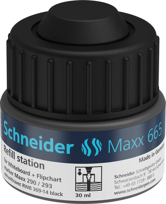 Schneider Maxx 665 Tintenflasche schwarz, 30ml (166501)