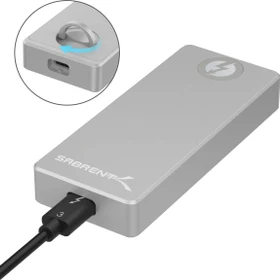 Sabrent Thunderbolt 3 to M.2 NVMe SSD Tool-Free Enclosure, Thunderbolt 3 / USB-C 3.1