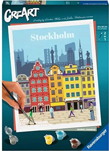 Ravensburger Malen nach Zahlen Colorful Stockholm