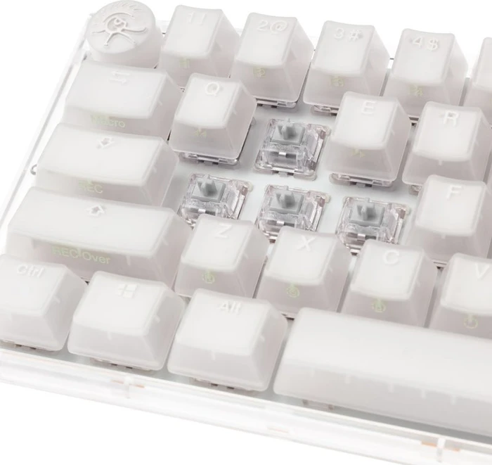 Ducky One 3 Mini PBT, LEDs RGB, Aura White, MX SPEED RGB Silver, USB, US