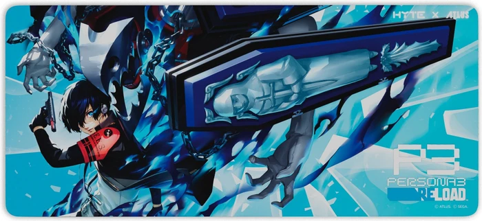 Hyte P3 Reload Protagonist 3 Gaming Mauspad, 900x400mm, Motiv blau/weiß/schwarz/rot