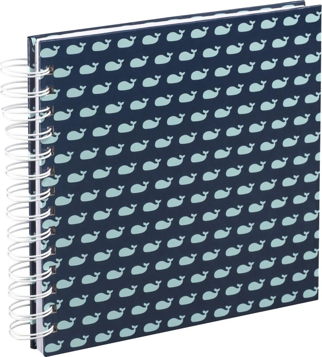 Hama Spiralalbum Whales 23x20 / 40 weiße Seiten