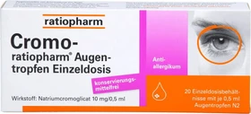 Cromo-ratiopharm Augentropfen Einzeldosis, 10ml (20x 0.5ml)