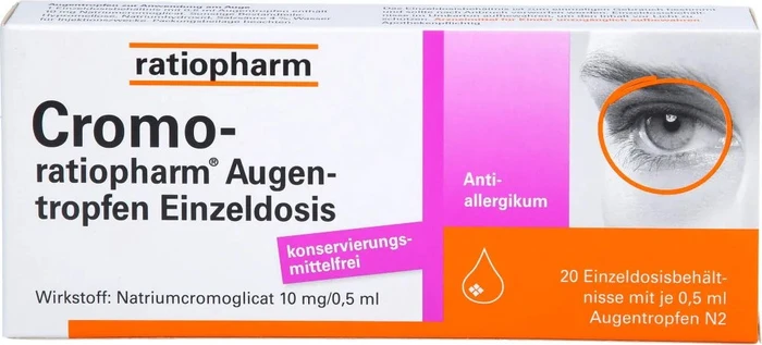 Cromo-ratiopharm Augentropfen Einzeldosis, 10ml (20x 0.5ml)