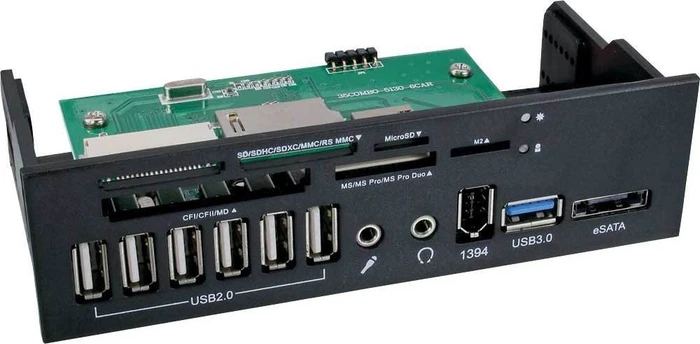 InLine Multi-Slot-Cardreader, USB 3.0 19-Pin Stecksockel [Stecker]