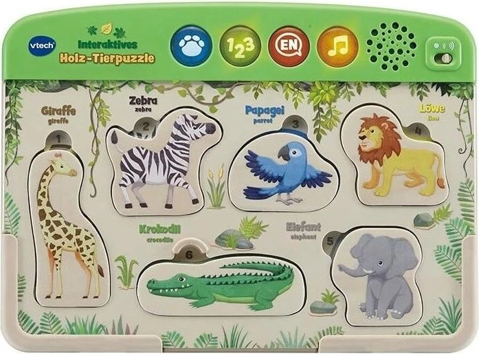 VTech Baby Interaktives Holz-Tierpuzzle
