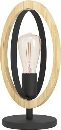 Eglo Basildon Tischleuchte holz/schwarz