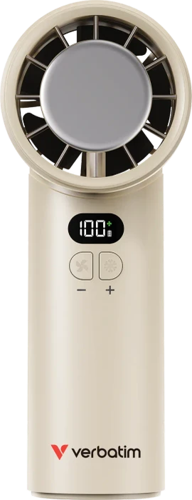 Verbatim Cool 'n' Go Ice Touch Handventilator weiß/silber