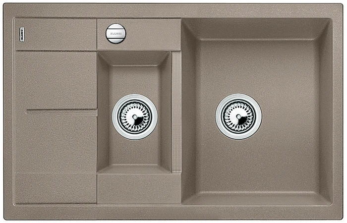 Blanco Metra 6 S Compact Einbau Becken reversibel mit Ablauffernbedienung tartufo