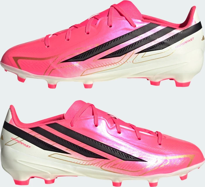 adidas F50 Hyperfast League FG solar turbo/core black/gold metallic (Junior)