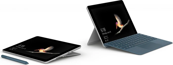 Microsoft Surface Go, blau, Pentium Gold 4415Y, 4GB RAM, 64GB, Signature Type Cover Kobalt blau