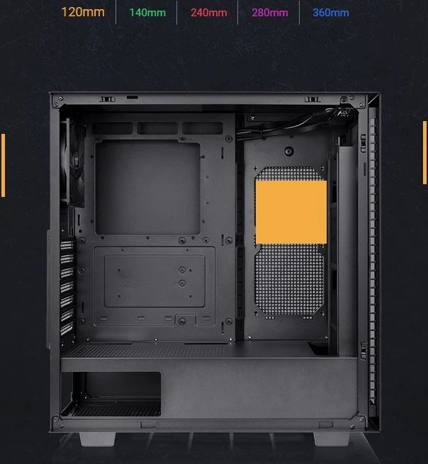 Thermaltake Divider 300 TG, schwarz, Glasfenster