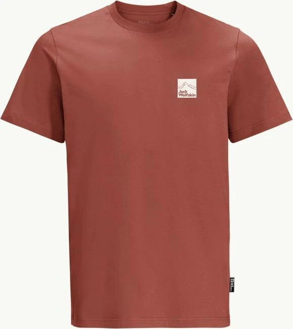 Jack Wolfskin Gipfelzone T-Shirt kurzarm barn red (Herren)
