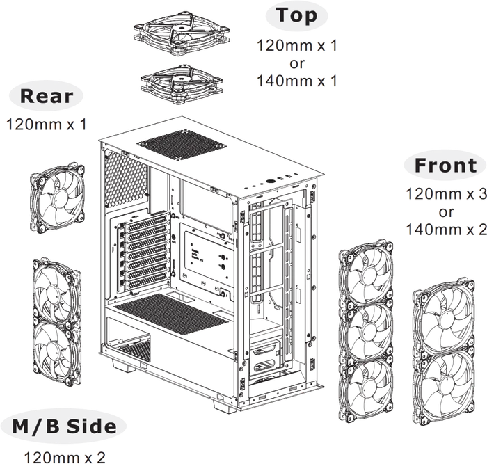 Thermaltake Divider 300 TG Air, schwarz, Glasfenster