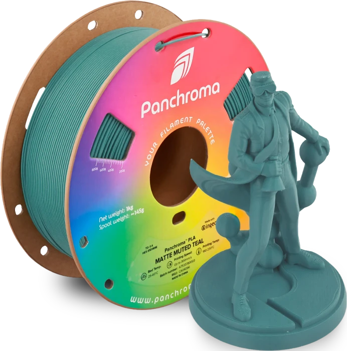 Polymaker Matte PLA, Muted Teal, Spule, 1.75mm, 1.00kg