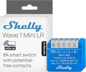 Shelly Qubino Wave 1 Mini, 1-Kanal, Unterputz, Schaltaktor