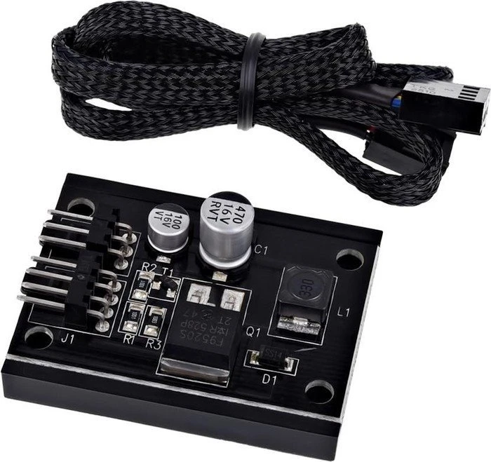 Phobya Lüfteradapter 1x 4-Pin PWM auf 1x 3-Pin steuerbar